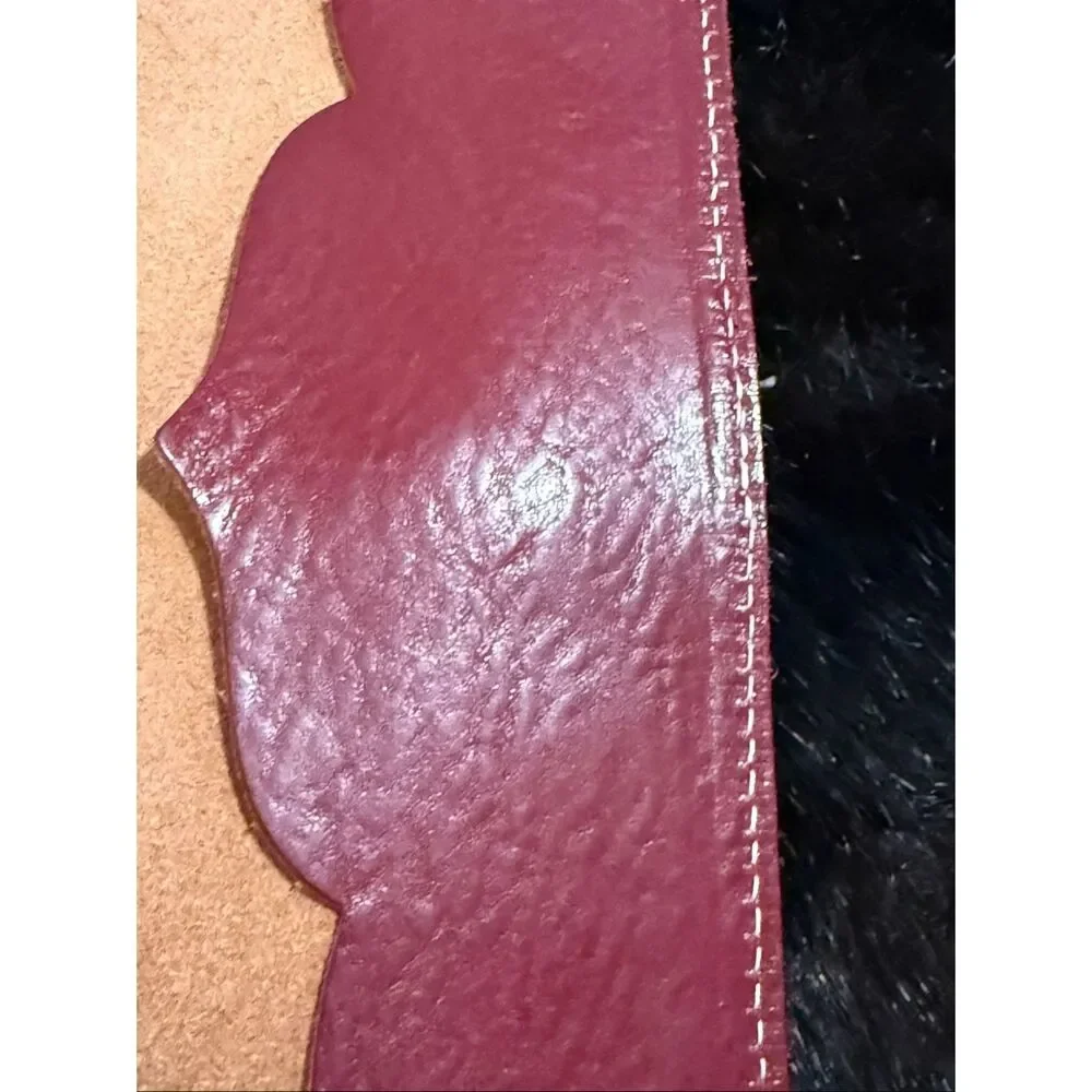 Leather Home Office Planner - Red